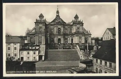 AK Albendorf, Blick auf die Gnadenkirche