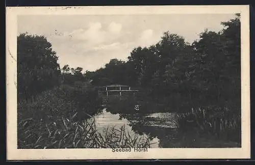 AK Horst, Seepartie mit Brücke