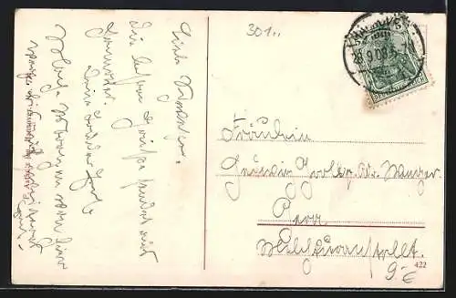 AK Hannover, Georgstrasse mit Strassenbahnen