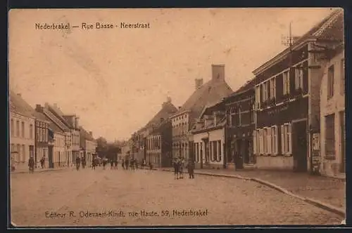 AK Nederbrakel, Rue Basse, Strassenpartie