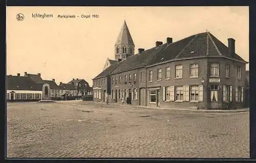 AK Ichteghem, Marktplaats 1931