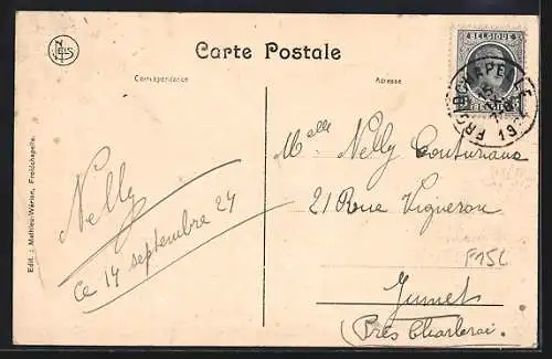 AK Froidchapelle, L`Hôtel Communal et la Poste