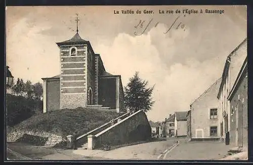 AK Bassenge, La Rue de l`Eglise