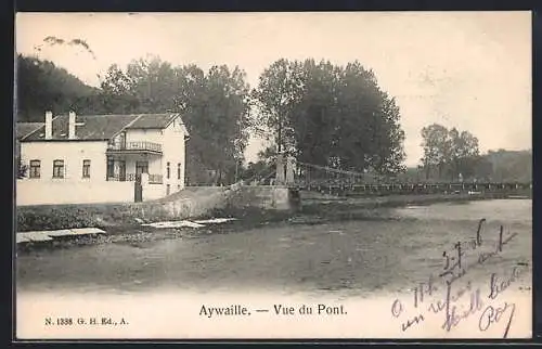 AK Aywaille, Vue du Pont