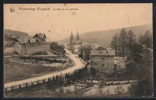 AK Pussemange, La Gare et vue generale