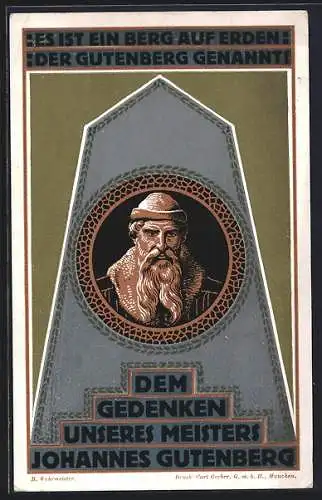 AK Johannisfest 1910, Gutenberg