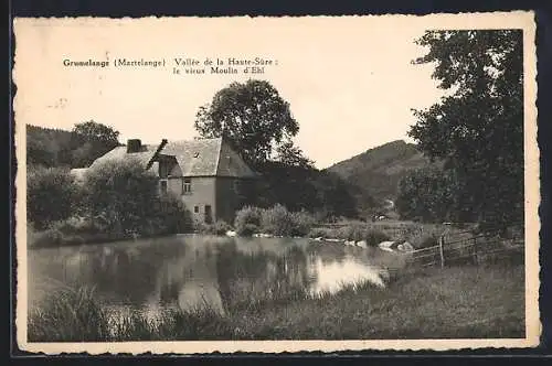 AK Grumelange /Martelange, Vallée de la Haute-Sûre et le vieux Moulin d`Ehl