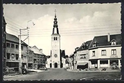 AK Florenville, Rue de l`Eglise, Strassenpartie