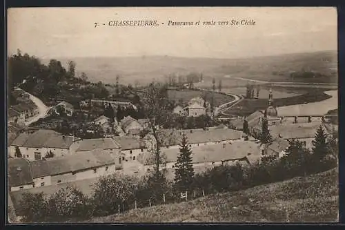 AK Chassepierre, Panorama et route vers Ste-Cécile