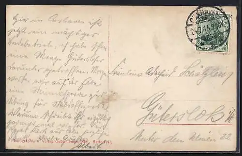 AK Kriegsschiff S. M. S. Kaiser Wilhelm II., Reichskriegsflagge und Wappen
