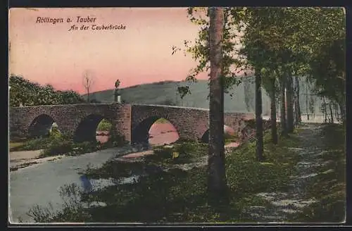 AK Röttingen a. Tauber, An der Tauberbrücke