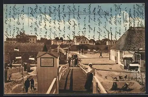 AK Dahme in Holstein, Ostseebad, Blick von der Anlegebrücke auf den Ort