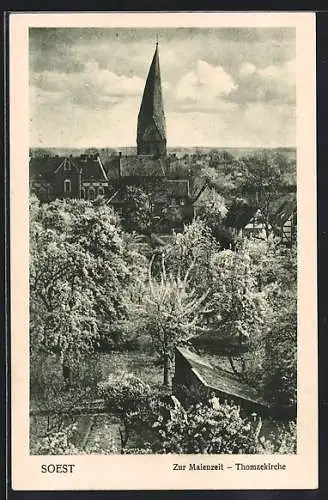 AK Soest, Thomaekirche zur Maienzeit