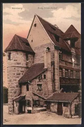 AK Nürnberg, Burg, Schwedenhof