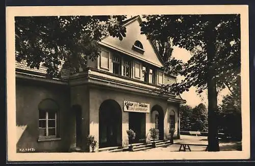 AK Gottleuba i. Sa., Sanatorium, Blick auf das Klubhaus