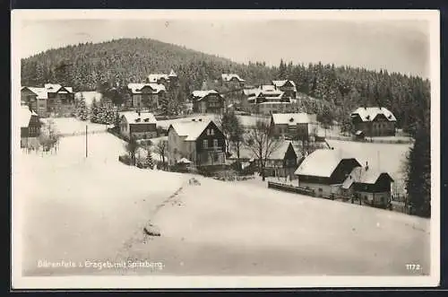 AK Bärenfels, Ortsansicht mit Blick auf den Spitzberg