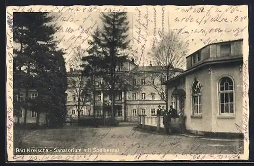 AK Bad Kreischa, Grosses Kurhaus und Speisesaal