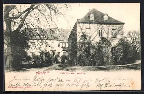 AK Wilsdruff, Schloss von Westen gesehen