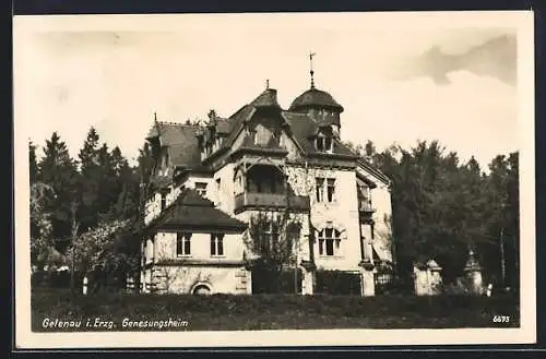 AK Gelenau i. Erzg., Blick auf das Genesungsheim