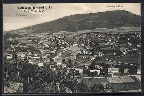 AK Jonsdorf i. Sa., Teilansicht mit Hyronimus und Jonsberg