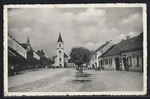 AK Wesseli a. d. Lainsitz, Blick zur Kirche