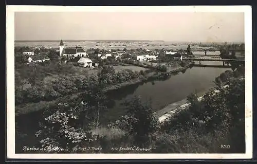 AK Borsov u C. Budejovic, Gesamtansicht über den Fluss