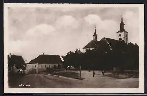 AK Strmilov, Blick auf die Kirche