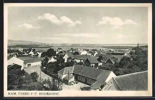 AK Kam. Újezd u C. Budejovic., Panorama