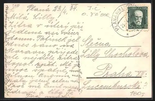 AK Planá n. luz. Most., Panorama