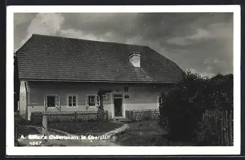 AK Oberplan, Geburtshaus von A. Sütter