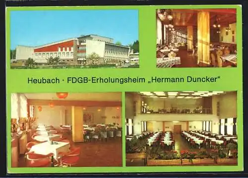 AK Heubach /Kr. Hildburghausen, FDGB-Erholungsheim Hermann Duncker