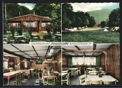 AK Sennhütte / Fulda, Gaststätte und Campingplatz zur Sennhütte