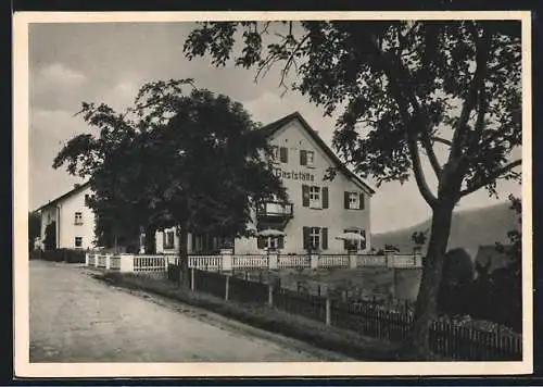 AK Pommelsbrunn / Hersbrucker Schweiz, Gasthof Zum Bahnhof von Wilhelm Lutz