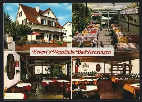 AK Bad Krozingen, Gasthaus Weinstube Eckert, Bes. Karl Eckert, Mittelstrasse 2