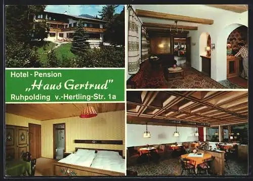 AK Ruhpolding, Hotel-Pension Haus Gertrud, v.-Hertling-Strasse 1a