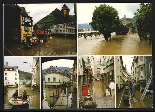 AK Cochem /Mosel, Hochwasser im Ort