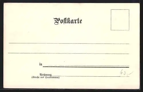 Lithographie Zwei Fahrradfahrer auf Rennrädern