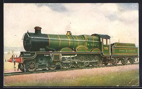 Künstler-AK GWR 4-6-0 Engine No. 4073 Caerphilly Castle