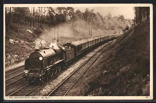 AK The Bournemouth Belle, S. Rly., englische Eisenbahn