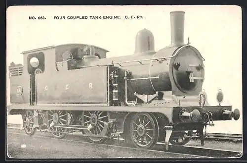 AK Four coupled tank engine G. E. RY.