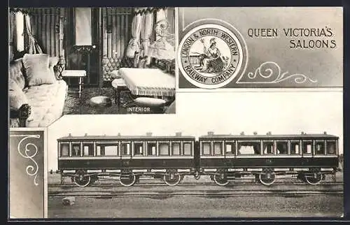 AK London & North Western Railway, Queen Victoria`s Saloon, Waggons der Königin von England