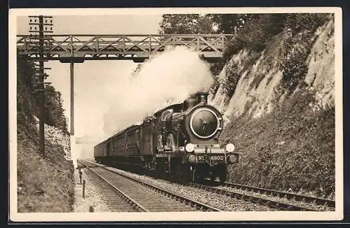 AK Up Norwich Express near Audley End, Engine 4-4-0 no. 1802