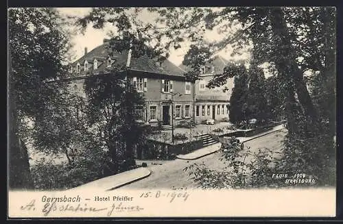 AK Gernsbach, Hotel Pfeiffer