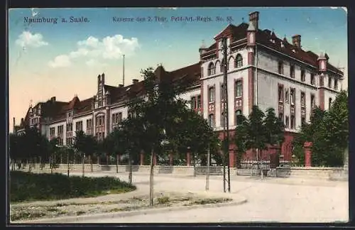 AK Naumburg a. Saale, Kaserne des 2. Thür. Feld-Art.-Regts. Nr. 55