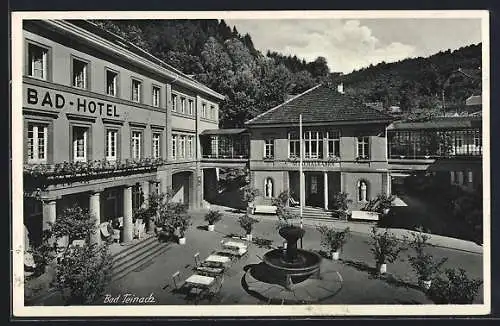 AK Bad Teinach, Partie mit Bad-Hotel