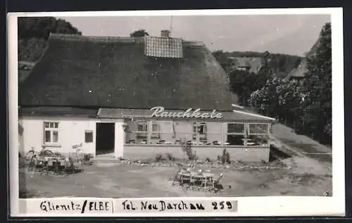 AK Glienitz /Elbe, Gasthaus Rauchkate, Aussenansicht