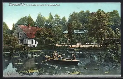 AK Bad Meinberg, Gasthof Silbermühle, Ruderboot