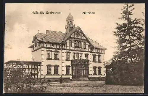 AK Grabowsee, Mittelbau der Heilstätte