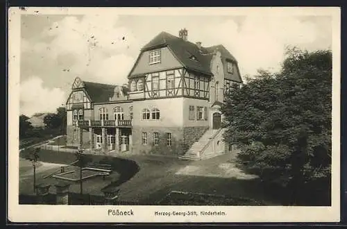 AK Pössneck, Herzog-Georg-Stift, Kinderheim