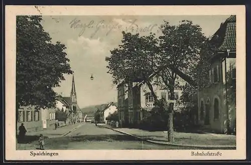 AK Spaichingen, Restaurant Bahnhof an der Bahnhofstrasse